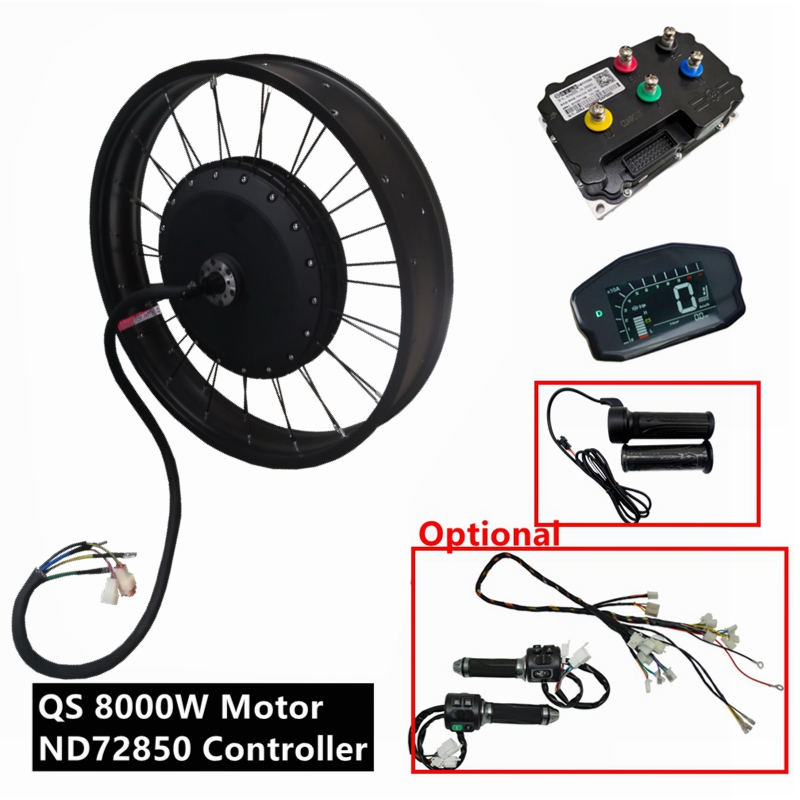 Qs273 Hub Motor 8000W 72V - Kit de Motor para Bicicleta Eléctrica