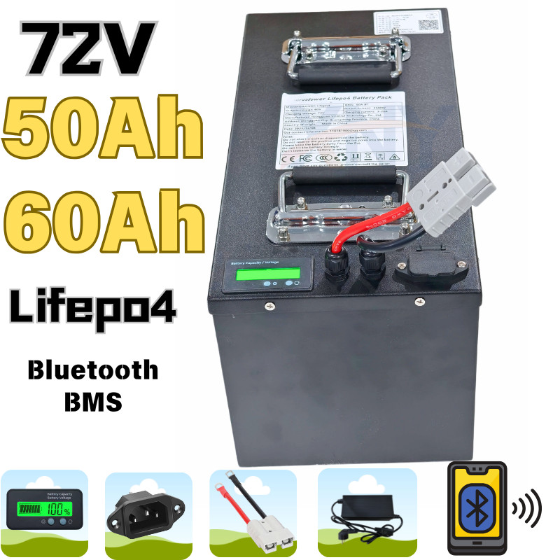 72V 50Ah 50A 60Ah 60 Ah 60A ba - 72V 60Ah Lifepo4 Battery Pack reseña y precio