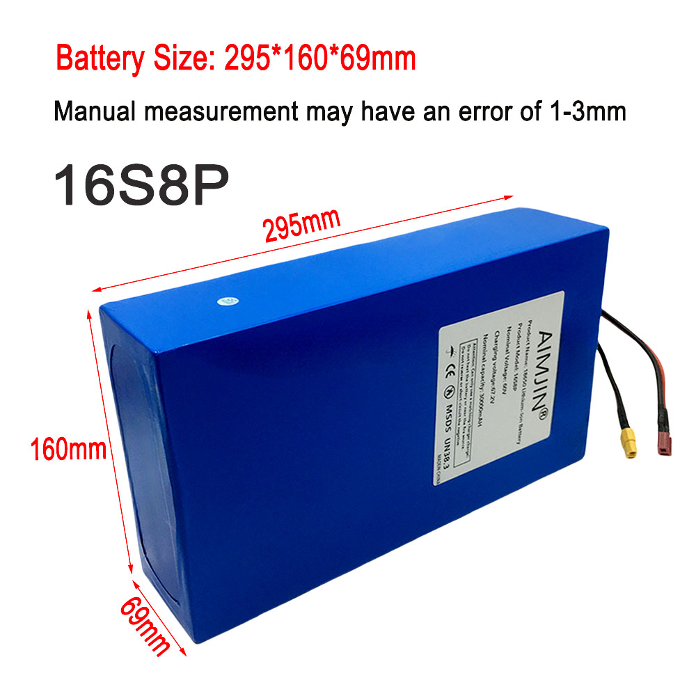 Batería de Litio 16S8p 1000-30 - 60V 30Ah Electric Scooter Battery reseña y precio
