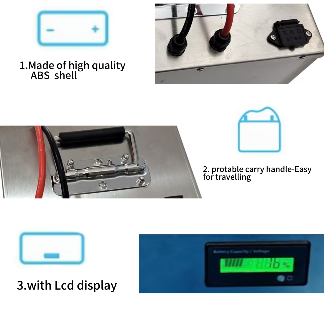 Paquete de batería recargable  - 72V 60Ah Lifepo4 Battery Pack reseña y precio