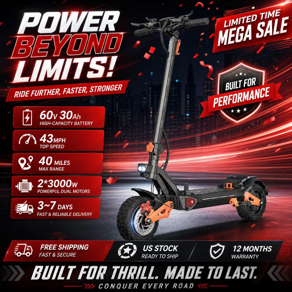 Patinete Eléctrico para Adulto - 60V 30Ah Electric Scooter Battery reseña y precio