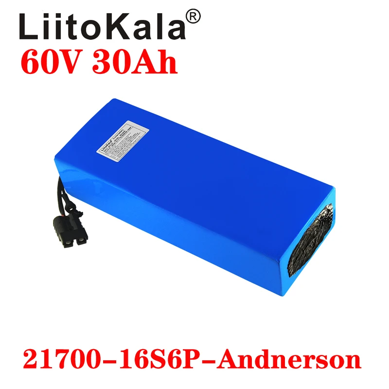 LiitoKala-batería de litio par - 60V 30Ah Electric Scooter Battery reseña y precio