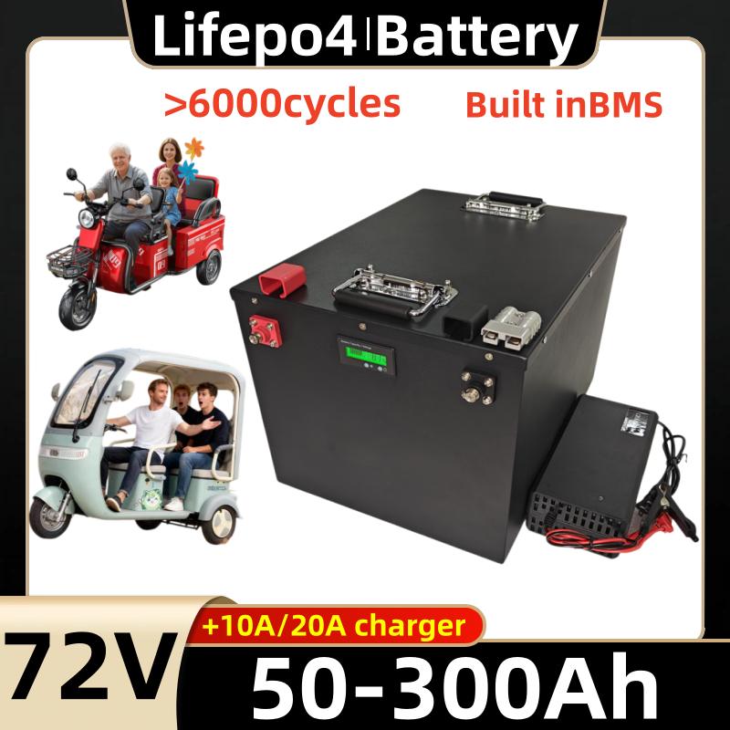 Paquete de baterías de litio L - 72V 60Ah Lifepo4 Battery Pack reseña y precio